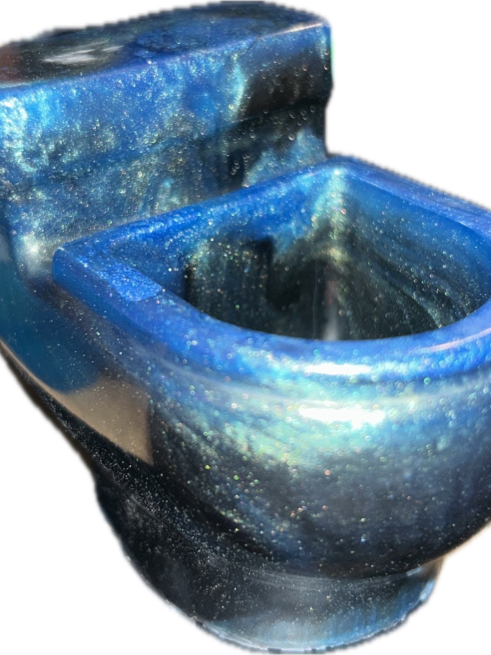 Mini Toilet handmade trinket dish  teal – FunnCustom Decor - Picture 11 of 13
